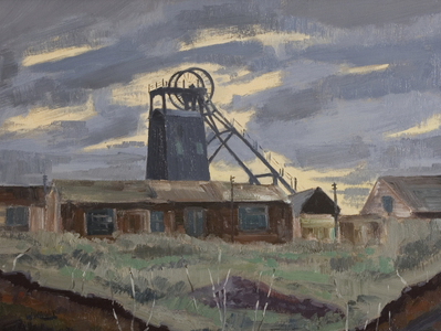 Derelict Exhall Pit, 1967 (oil on board)