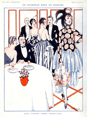 La Vie Parisienne Magazine Plate, France, 1920s (print)
