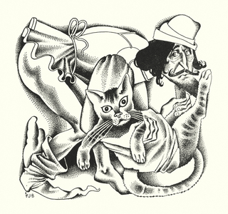 Illustration for The Heroic Deeds of Gargantua and Pantagruel (litho)