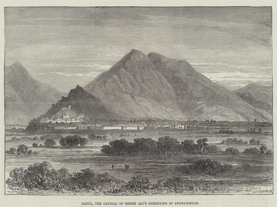 Cabul, the Capital of Shere Ali's Dominions in Afghanistan (engraving)