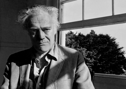 Rober Lowell, England, UK, 1976 (b/w photo)