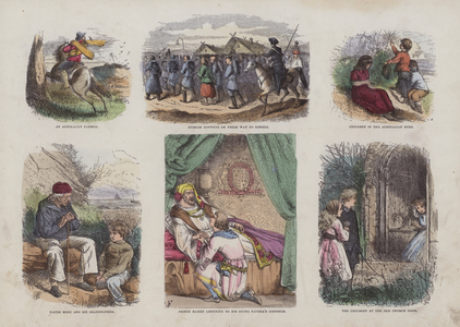 Page from the Attractive Picture Book (coloured engraving)