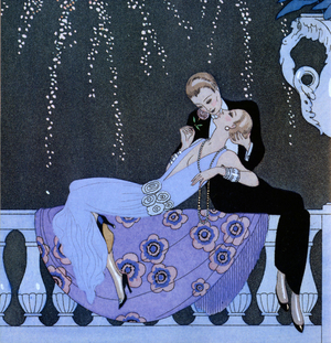 Art Deco Book Plate, France, 1920s