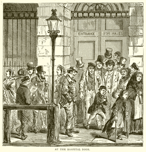 At the Hospital Door (engraving)