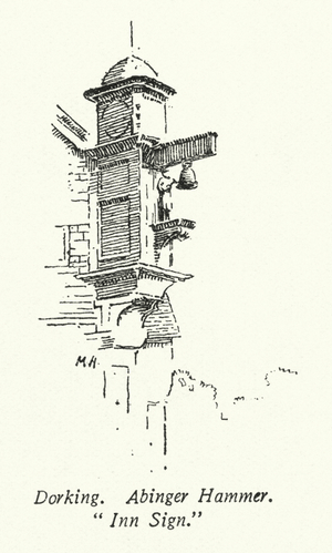 Dorking, Abinger Hammer, "Inn Sign" (litho)
