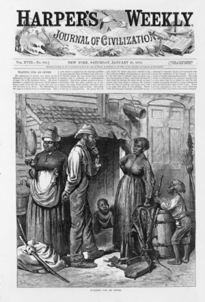 Waiting for an Offer, pub. 1874 (engraving)