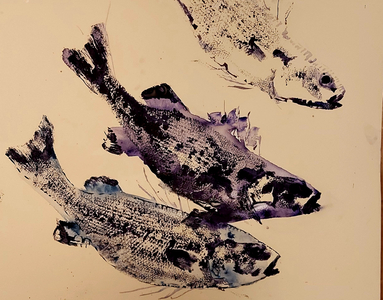 fish (oil on paper)