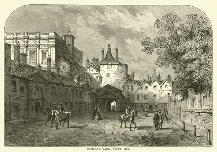 Scotland Yard, about 1720 (engraving)