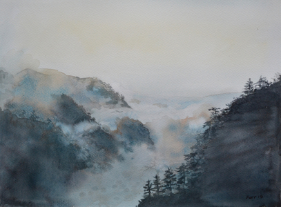 Heavenly Sea - Arrival, 2015 (w/c on paper)