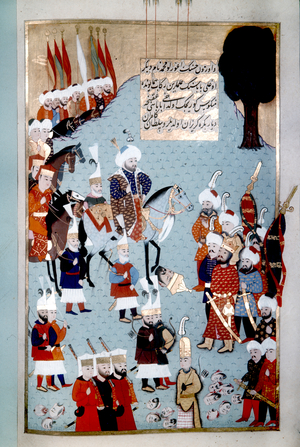 Mehmed II, Ottoman sultan 1444-1446 and 1451-1481, at death of King Uzun Hassan of Persia