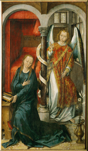 Annunciation (painting on wood)