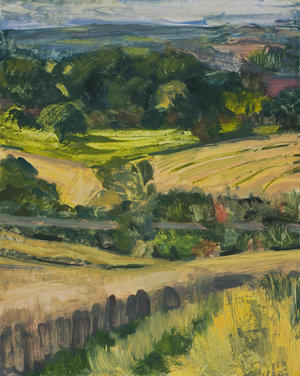 Towards Charlbury, 2010 (Oil on panel)