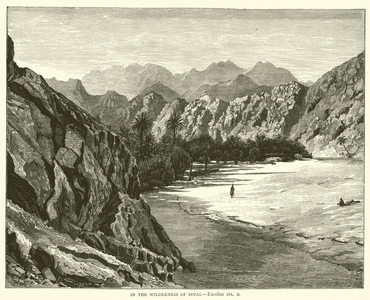 In the Wilderness of Sinai, Exodus, xix, 2 (engraving)