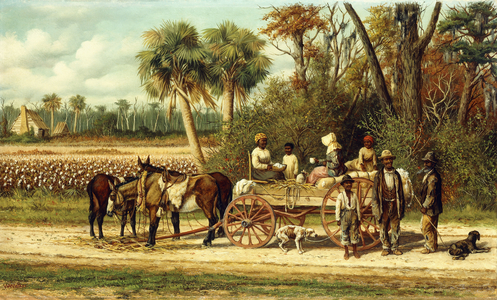 The Wagon's Empty,  (oil on canvas)