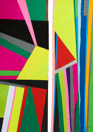 Abstract Automatic Collage: 52, 2020 (paper collage)