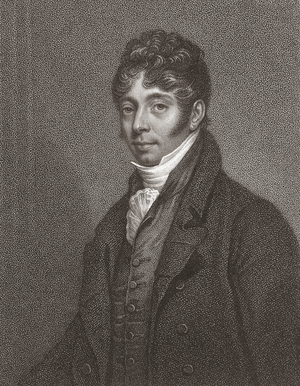 John Cunningham Saunders.  Portrait. (print)