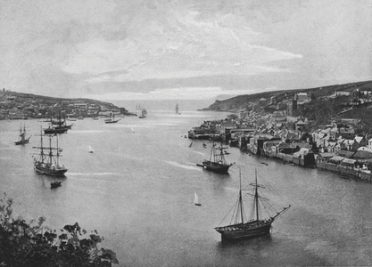 Fowey (b/w photo)