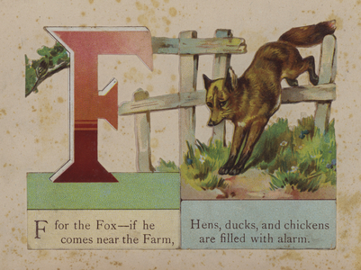 Letter F (colour litho)