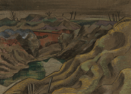 The Landscape: Hill 60, c.1917 (ink & w/c on paper)