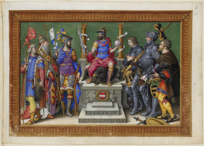 Emperor Charles V enthroned