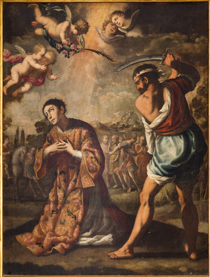 Martyrdom of St. Laverio, 18th century (oil on canvas)