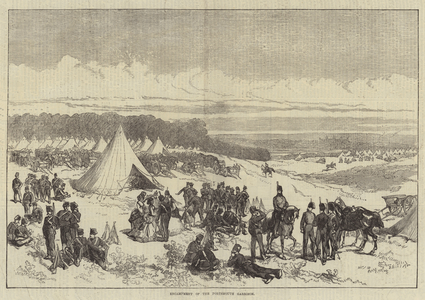 Encampment of the Portsmouth Garrison (engraving)