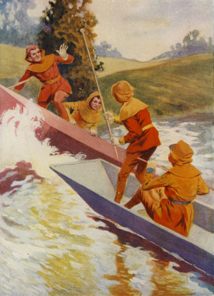 An Old English Sport (colour litho)