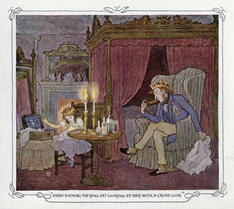 Illustration for The Magic Fishbone by Charles Dickens (colour litho)