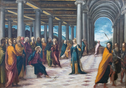 Christ and the adulteress, c. 1545-48 (oil on canvas)