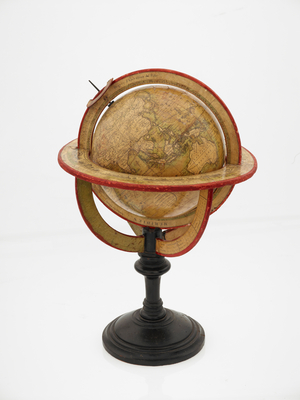 Globe on a stand.