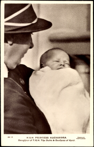 Ak H.R.H. Princess Alexandra, Daughter of T.R.H. The Duke and Duchess of Kent  (b/w photo)