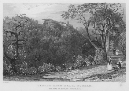 Castle Eden Hall, Durham, the seat of Rowland Burdon (engraving)