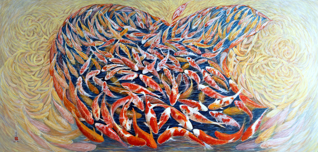 I Am the Best, 2013 (Eastern gouache on rice paper)