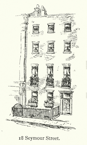 London houses: 18 Seymour Street (engraving)