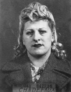 Marinette Chadefaux, 1943 (b/w photo)