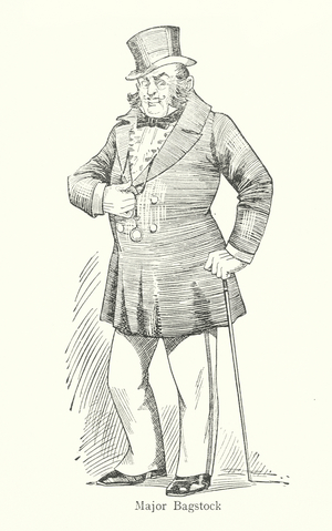 Dickens character: Major Bagstock (litho)