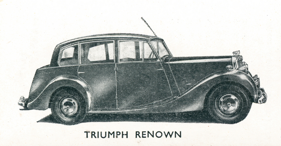 Motor Cars, 1951: The Triumph Renown (litho)