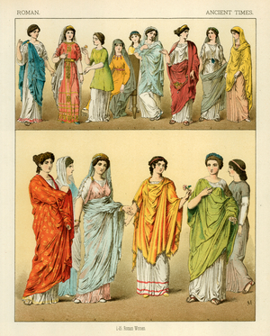 Roman Costume (colour litho)