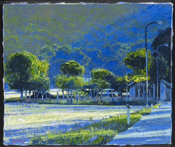 St Erasmo in Evening Sun, 2008 (oil on gesso)