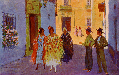 Spanish street scene
