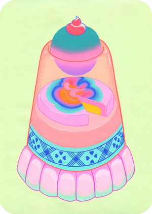 Put me away, look at me, 2019 (acrylic on cotton)