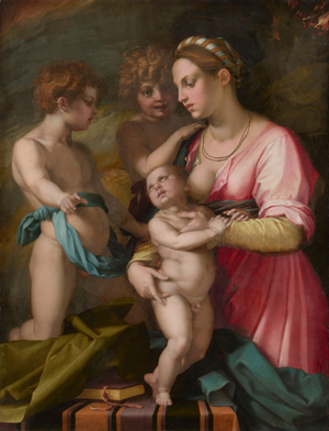 Charity, before 1530 (oil on panel)