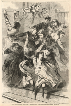 The earthquake in New York (engraving)