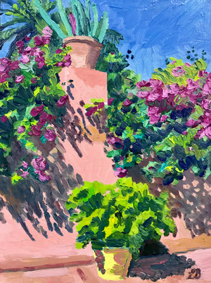 Pink Heights, 2019 (oil on board)