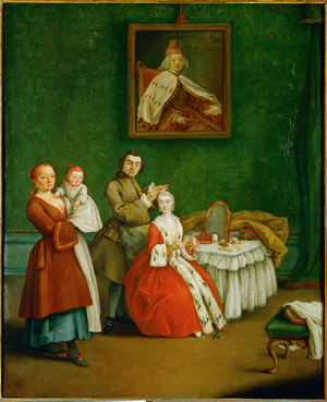 The hairdresser … (painting on canvas)
