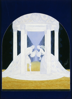 Les Trois Chemins, c.1929 (gouache on paper)