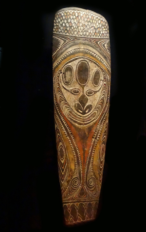 Melanesian tribal shield