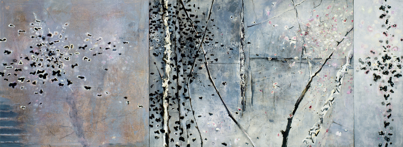 Aspen Triptych, 1990-2000 (acrylic on canvas)