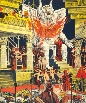 Detail from a poster promoting "Cabiria", published 1914 (colour litho)