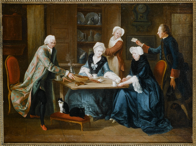 Reunion of the Barré family in their home, 1772 (oil on canvas)